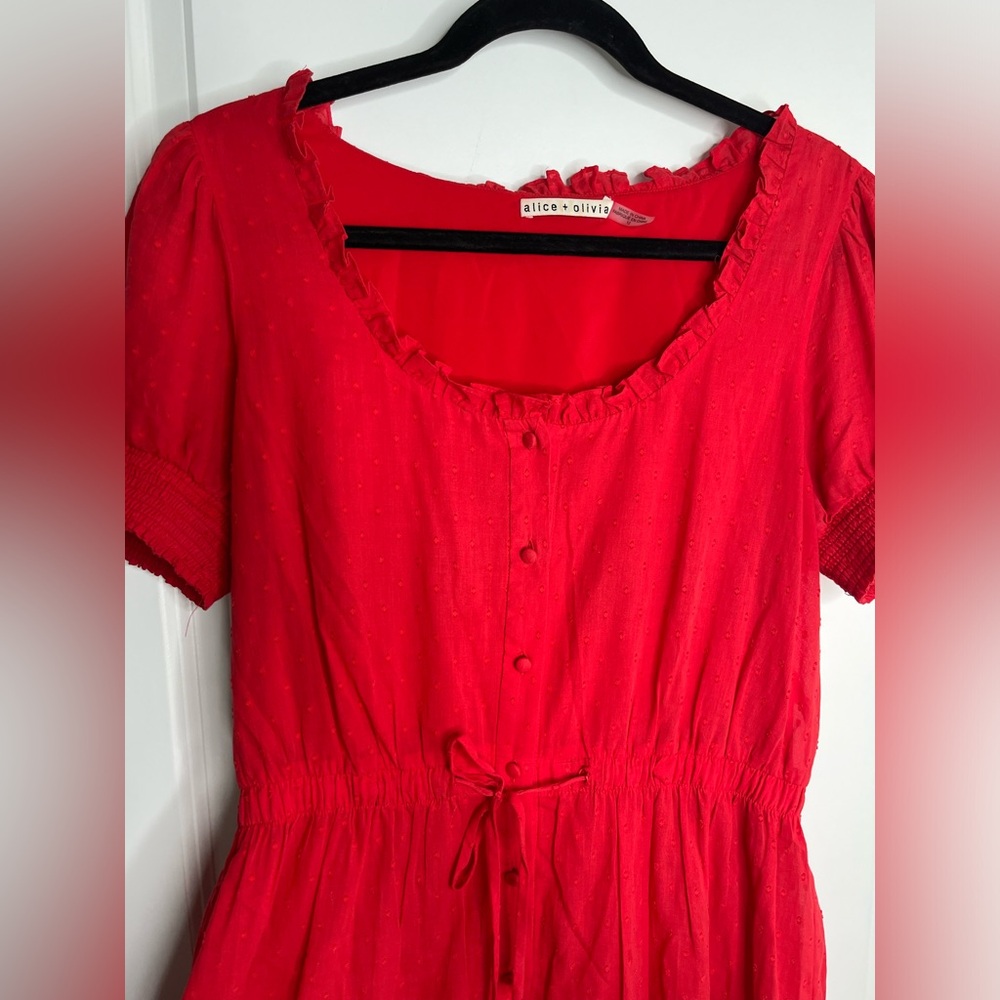 Alice + Olivia Red Mini Dress - Picture 8 of 16